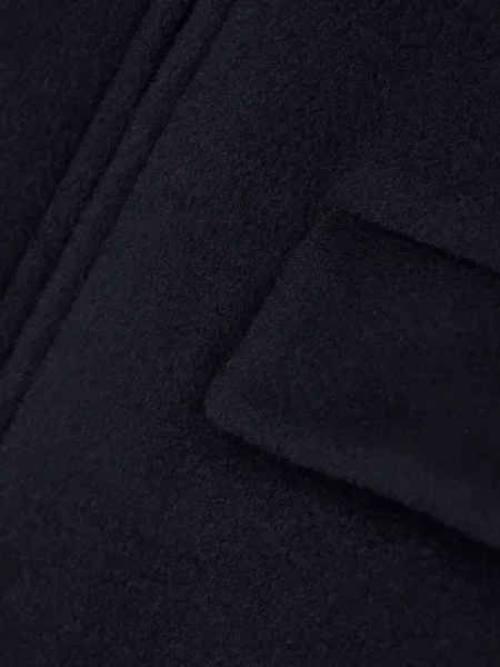 Вовняна Демісезонна куртка Emporio Armani темно-синій синя