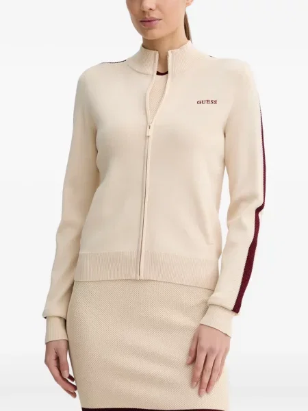 Cardigan Guess cu dungi cu autograf
