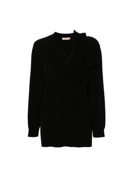 Sweter Twinset z kaszmiru czarny