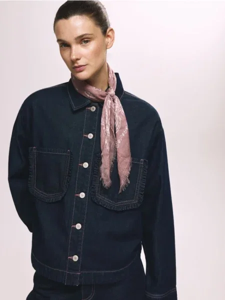 Reserved Шийна хустка з візерунком пильно-рожевий рожева