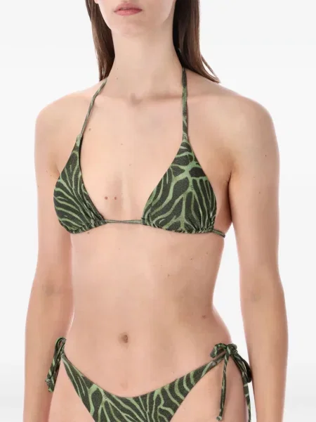 Bikini Matinèe cu imagine cu model zebră verde