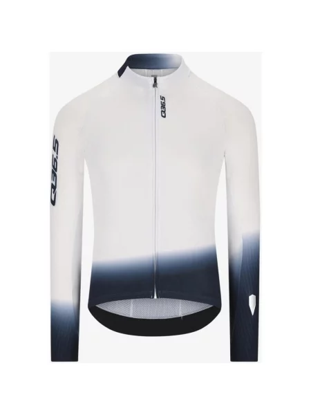 Koszulka z długim rękawem Gregarius Hybrid Light Collar niebieska S biała