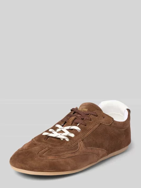 Sneakersy ze skóry ze sznurowaniem i gumową podeszwą Alohas