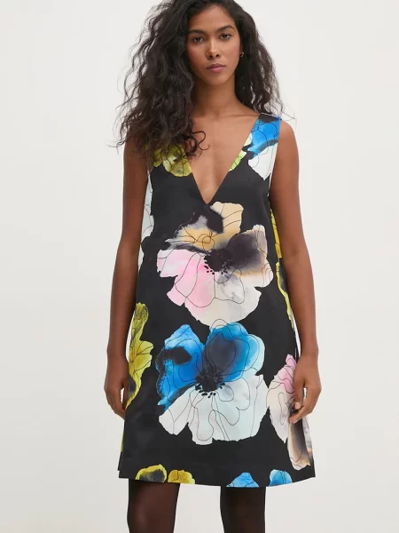 Stine Goya rochie mini evazati negru