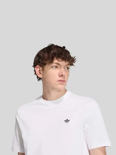 T-shirt o kroju regular fit z czystej bawełny Adidas Originals biała