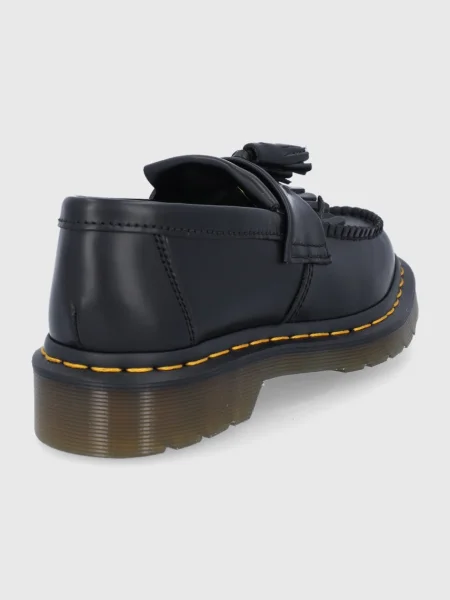 Kožené mokasíny Dr. Martens Adrian Yellow Stitch černá