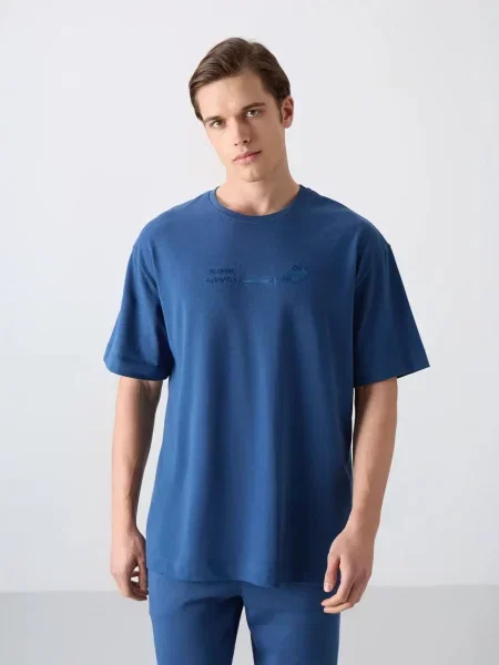 Tommy Life Majica temno modra