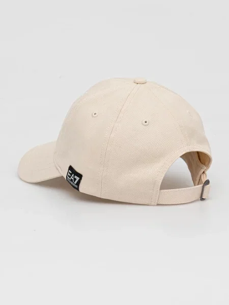 Czapka z daszkiem Ea7 Emporio Armani beżowa