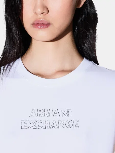 Футболка Armani Exchange бавовна/еластан білий