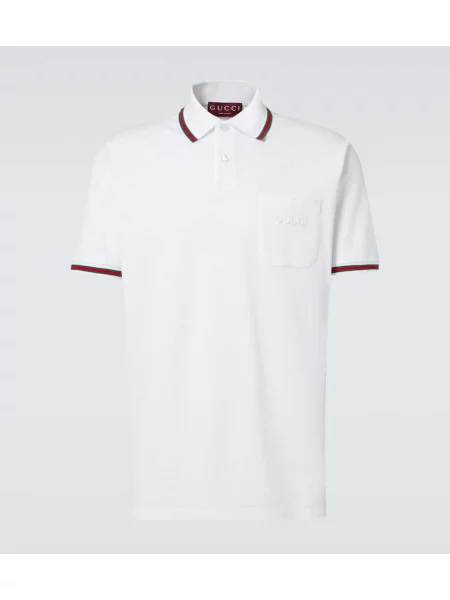 Polo Gucci cu dungi alb
