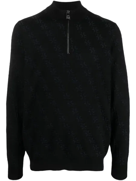Pulover Billionaire tricotate negru