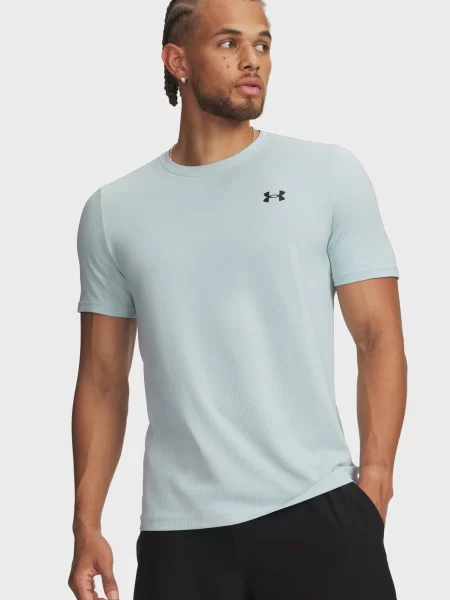 Безшовна спортивна футболка Under Armour блакитна