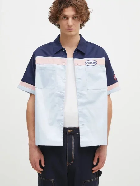 ICECREAM cămașă Diner Shirt albastru