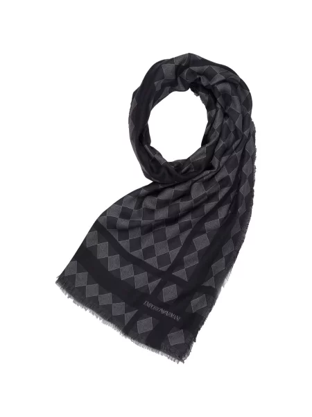 Šatka Emporio Armani sivá