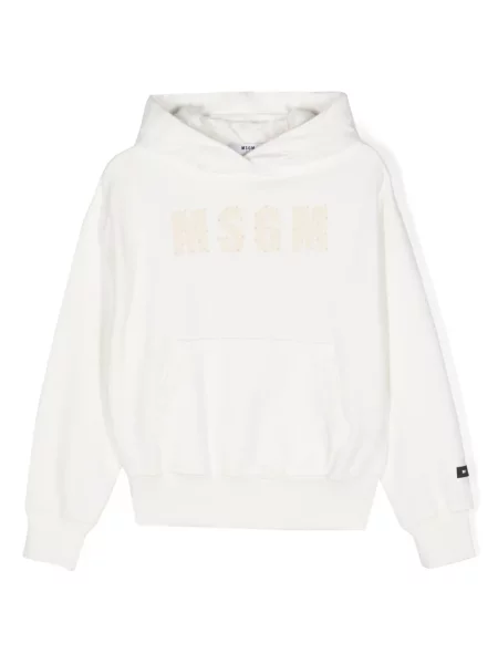 Bluza z kapturem dziecięca Msgm biała