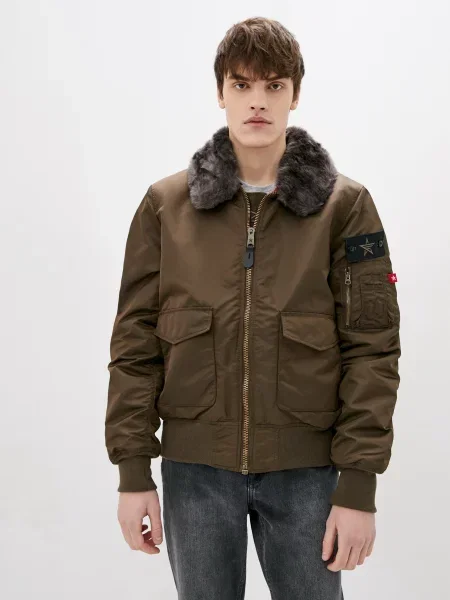 Бомбер Airboss коричневый