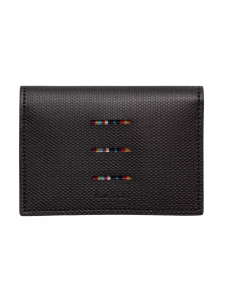 Paul Smith portfel skórzany FOLD OVER CARD HOLDER brązowy
