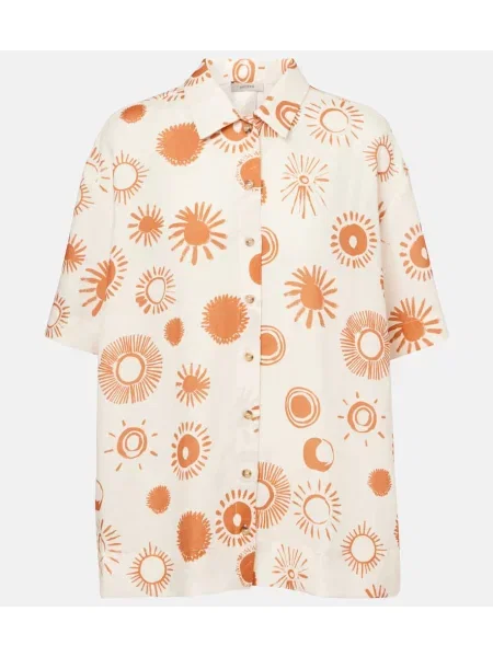 Cămașă Asceno de in alb