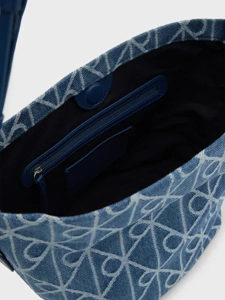 Сумка Calvin Klein с принтом синяя