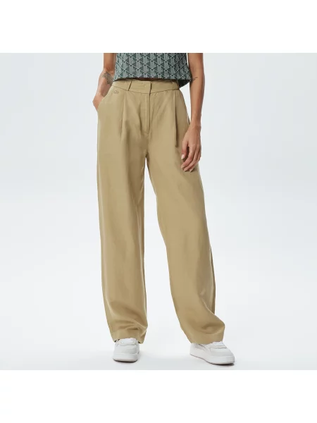 Lacoste Spodnie Lacoste beżowe