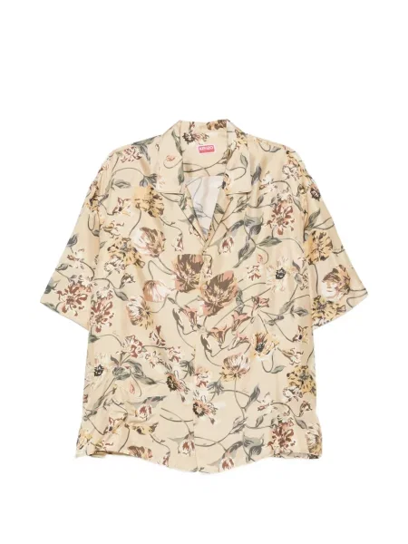 Cămașă Kenzo de mătase cu model floral cu imagine