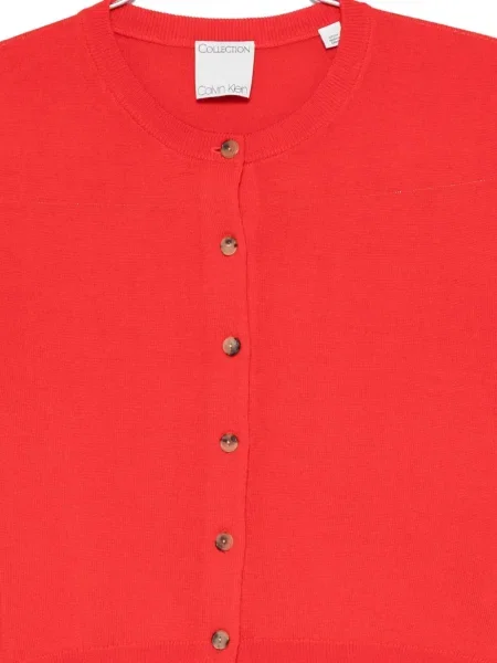 Cardigan Calvin Klein Collection de lână roșu