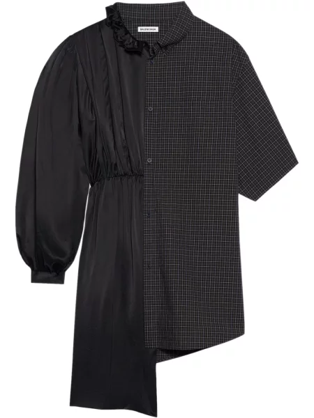 Sukienka koszulowa Balenciaga garniturowa niebieska