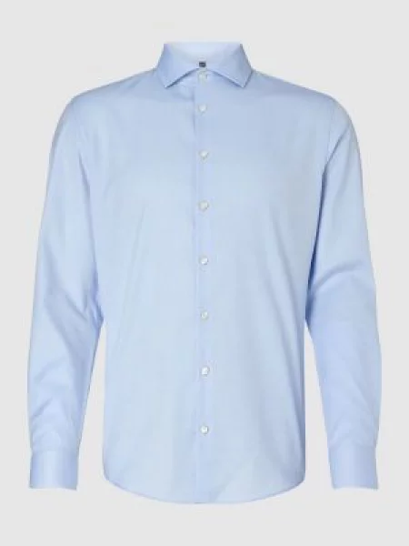 Koszula biznesowa o kroju slim fit z diagonalu Jake*s