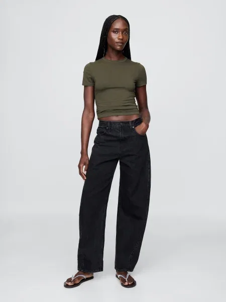 Tricou Gap scurt kaki