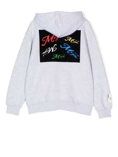 Bluza z kapturem dziecięca Msgm szara
