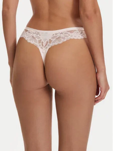 BOSS Tanga Blossom Világos rózsaszín