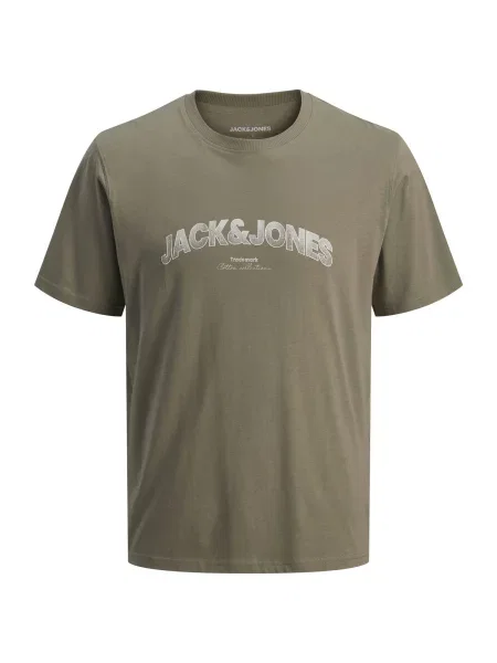 JACK & JONES Tricou JJAVERY taupe / grej / oliv gri
