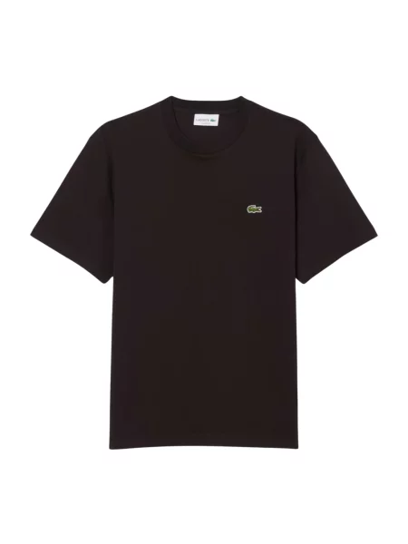 T-shirt o regularnym kroju z czystej bawełny Lacoste brązowa