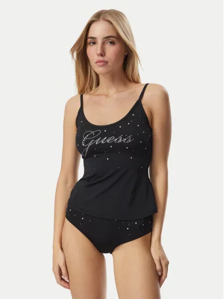 Pizsama Guess Underwear fekete