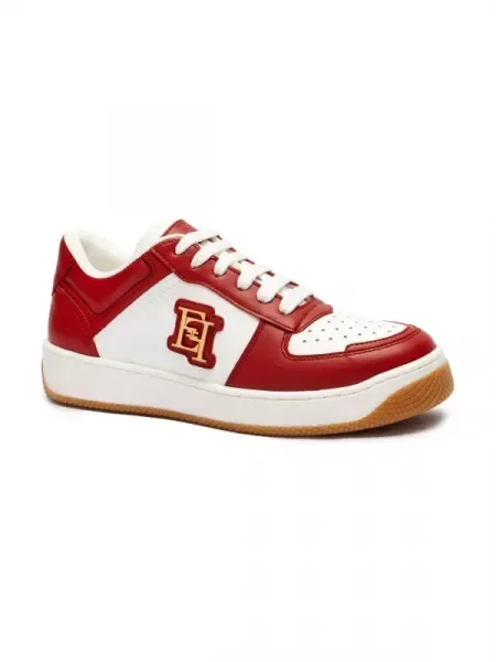Elisabetta Franchi De piele sneakers roșu