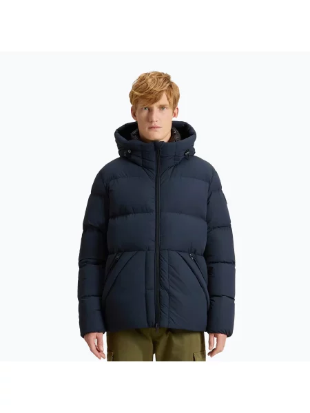 Kurtka Woolrich Sierra Supreme Down melton blue niebieska