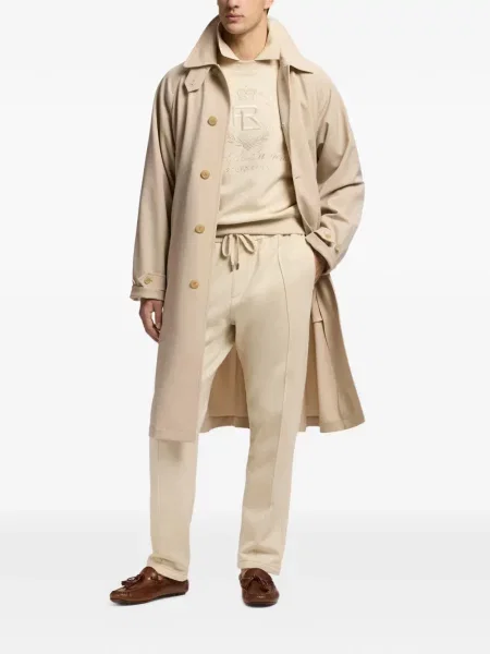 Препасан тренчкот Ralph Lauren Purple Label виолетово