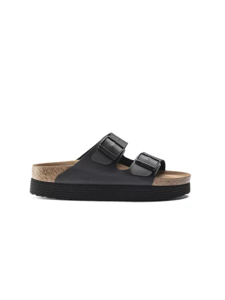 Klapki Birkenstock na platformie czarne