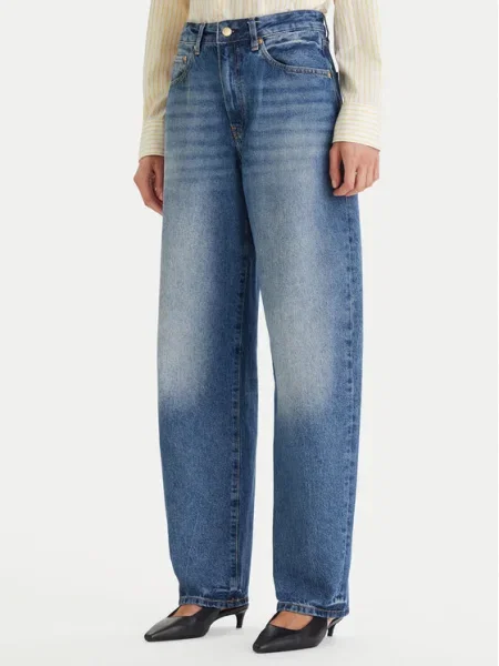 Tommy Hilfiger Blugi Barrel Fit albastru