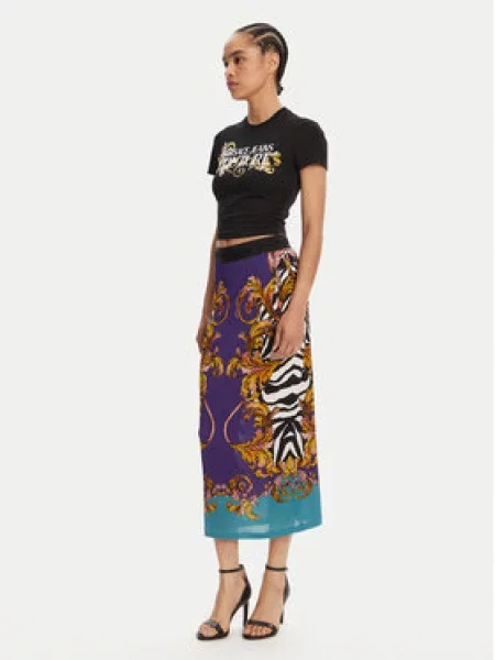 Versace Jeans Couture Pouzdrová sukně fialová