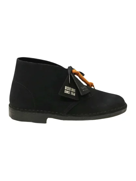 Buty do kostki Clarks zamszowe czarne