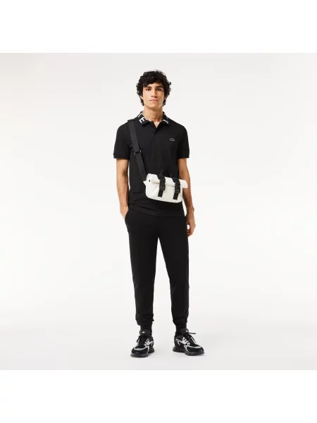 Поло Lacoste черное