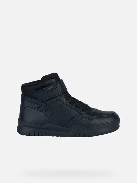 Black boys sneakers Geox Perth Boys čierna