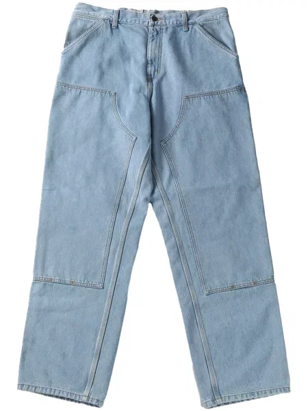 Blugi drepți Carhartt Wip albastru