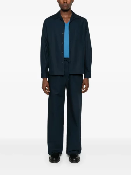 Spodnie Modes Garments popelinowe niebieskie