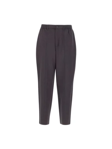 Spodnie Emporio Armani wełniane szare