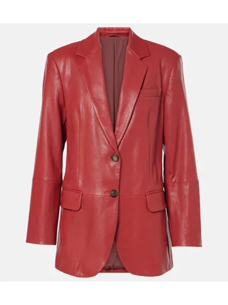 Usnjeni usnjen suknjič Brunello Cucinelli črna