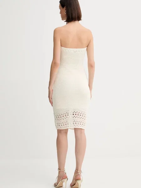 Платье мини Guess бежевое