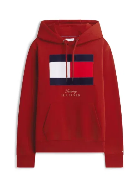 TOMMY HILFIGER Tréning póló tengerészkék / piros / cseresznyepiros fehér