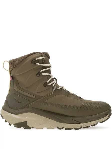 Боти Hoka с връзки с дантела зелено